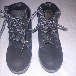 Boys size 2, Wonder Nation black shoes.